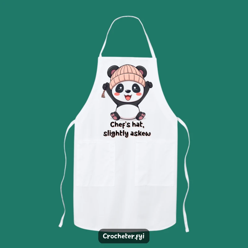 Funny Panda Knitting Apron - Protect Your Clothes with Humor!