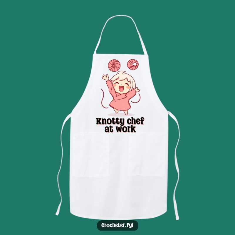 Funny Yarn Ball Character Apron: Play in the Kitchen with Joy