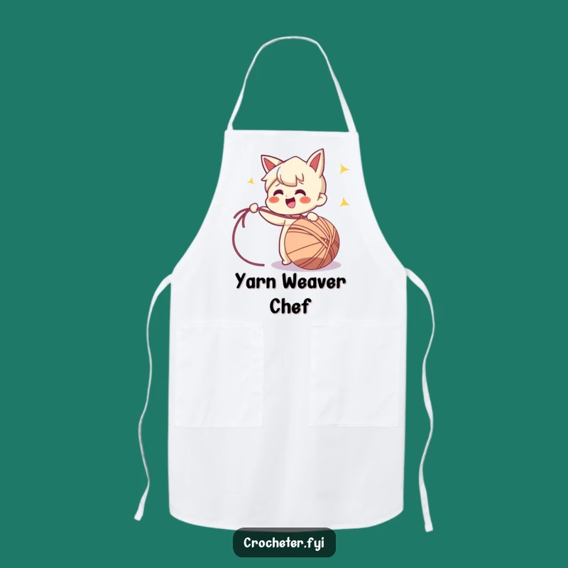 Funny Yarn Pulling Apron: Craft with Enthusiasm