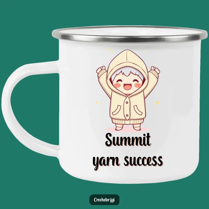 Funny Joyful Garment Finish Camping Mug - Celebrate Adventures with this Hilarious Gift!