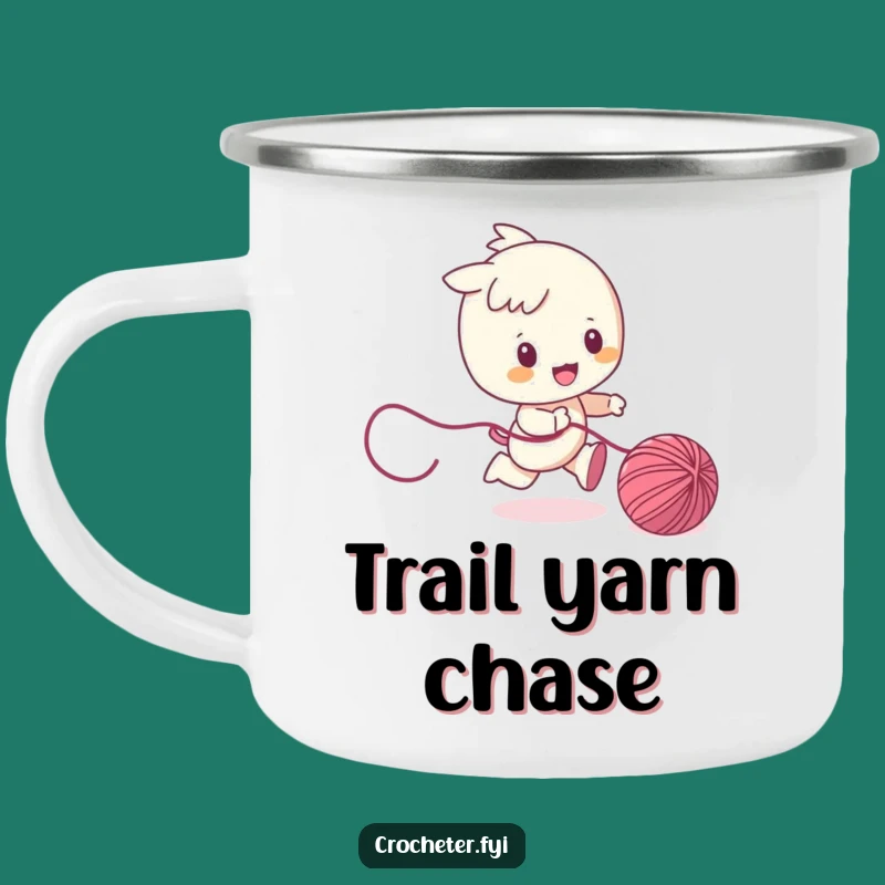 Funny Yarn Chaser Camping Mug: Outdoor Playful Mug Gift