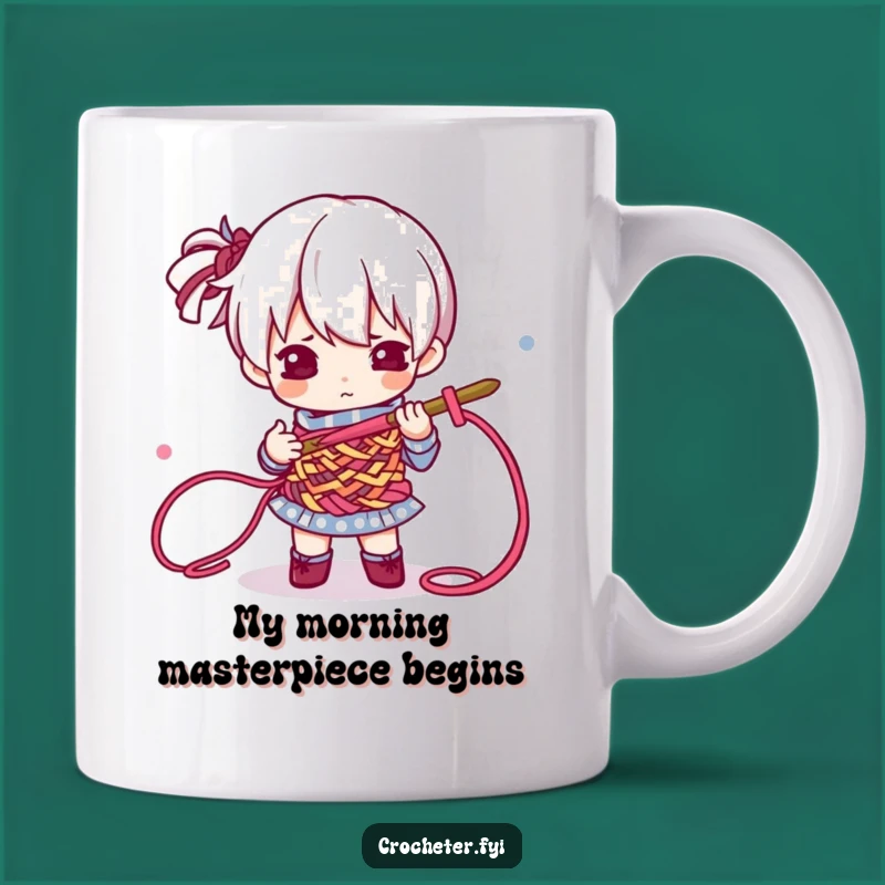 Funny Crochet Master Mug: Determined Crafter Funny Gift for Yarn Lovers