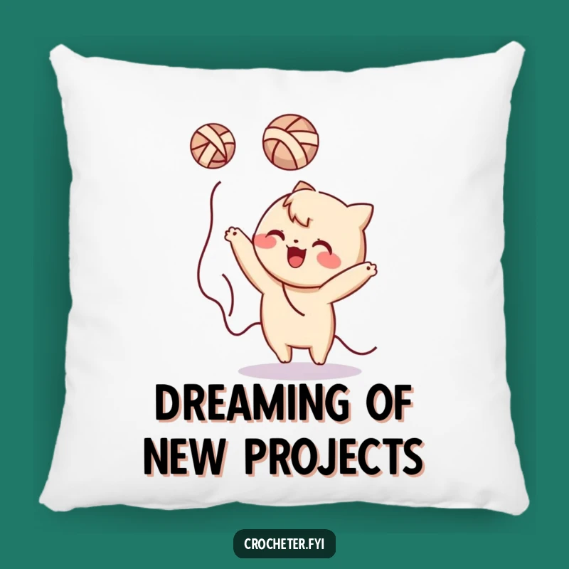 Funny Yarn Ball Pillow: Comfy & Humorous Accent for Your Couch