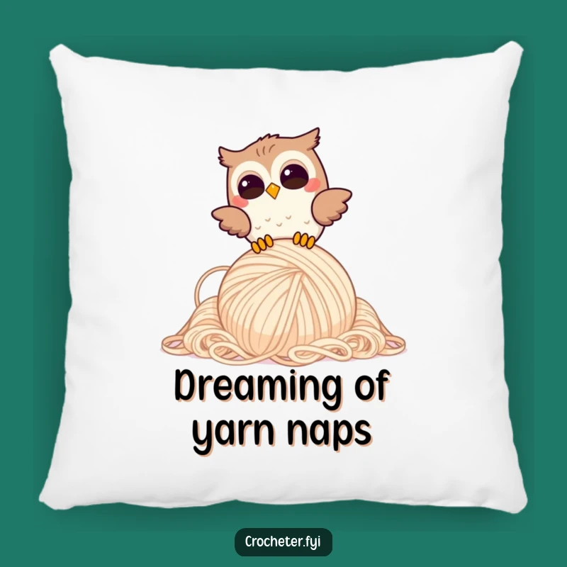 Funny Giggling Owl Pillow: Soft Yarn Dropping Owl Cushion, Cozy Funny Gift