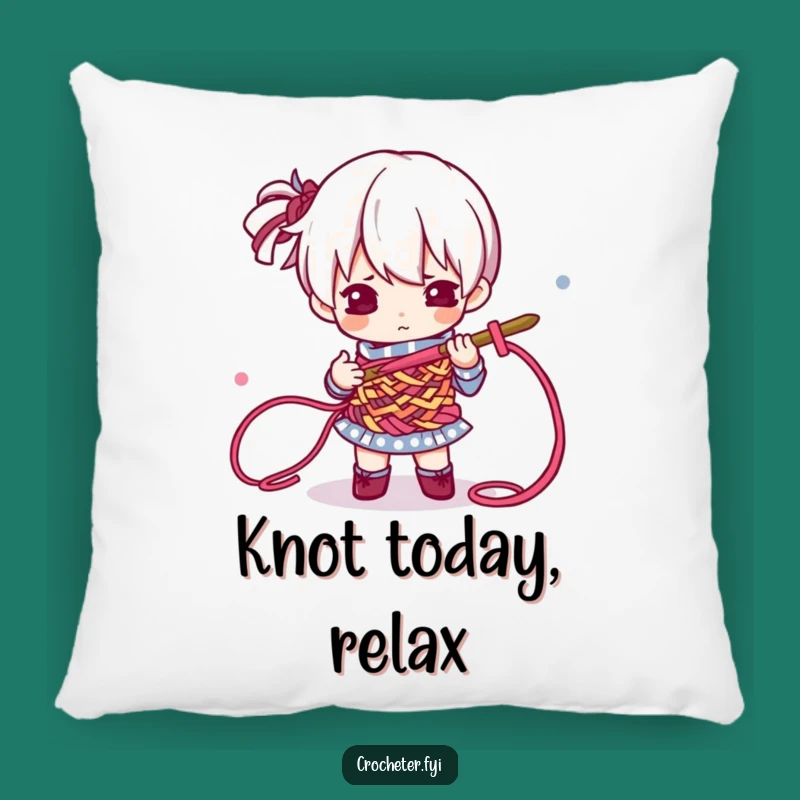 Funny Crochet Master Pillow: Cozy Determined Crafter Funny Gift for Yarn Homes