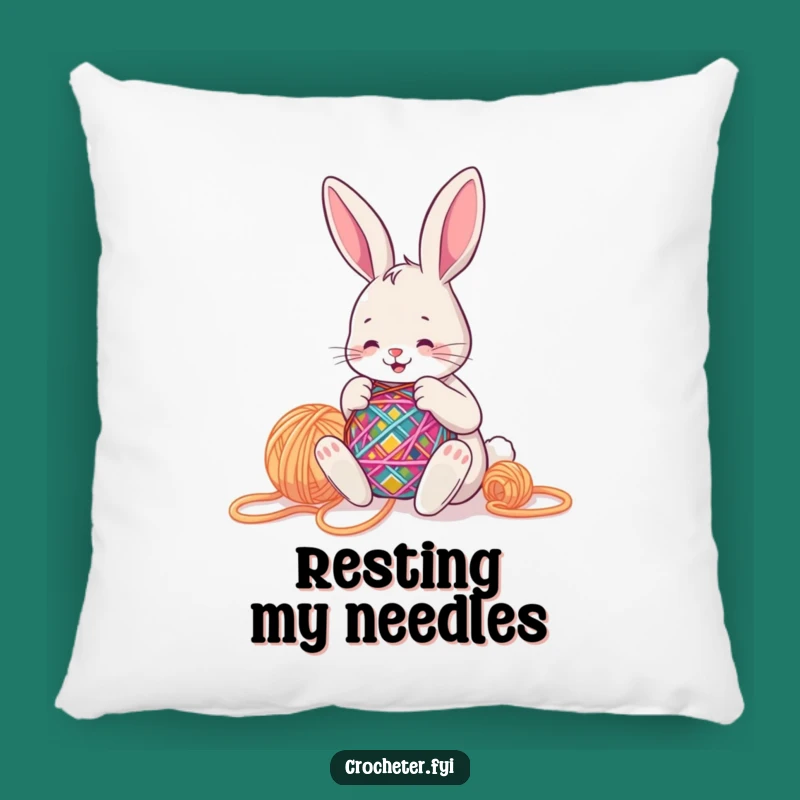 Funny Stitching Bunny Pillow - Cozy Craft Comfort Funny Gift