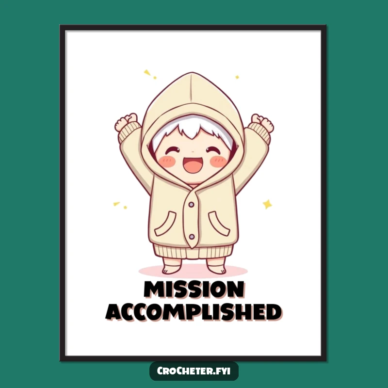 Funny Joyful Garment Finish Digital Art Print - Instant Celebration Decor for Crafters!