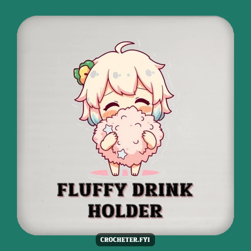 Funny Pom-Pom Maker Coaster: Cheerful Crafter Funny Gift for Crafty Tables