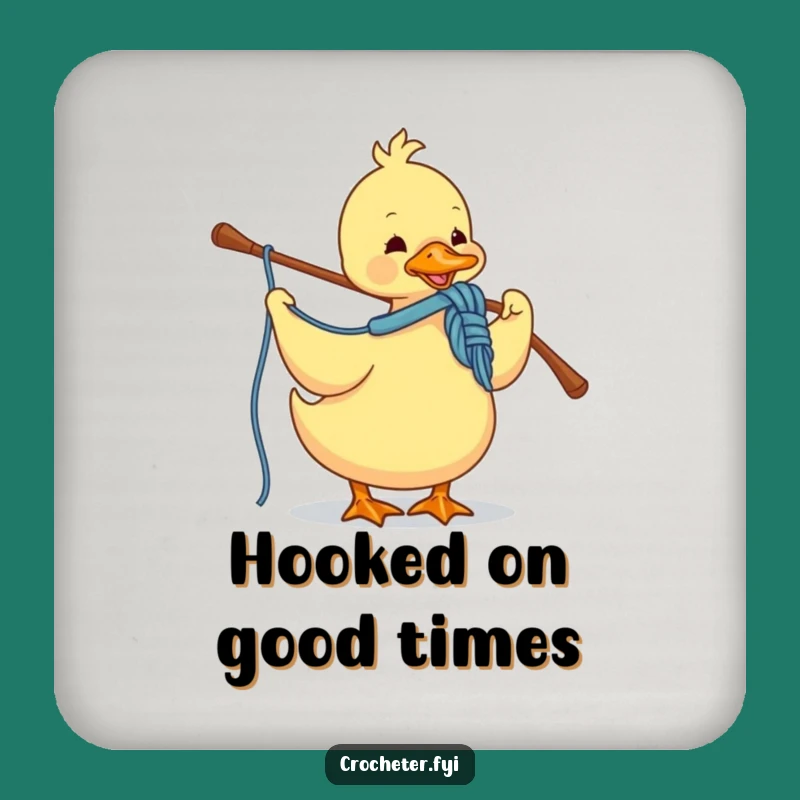 Funny Duck Crocheting Coasters: Protect Your Table with Crafty Charm