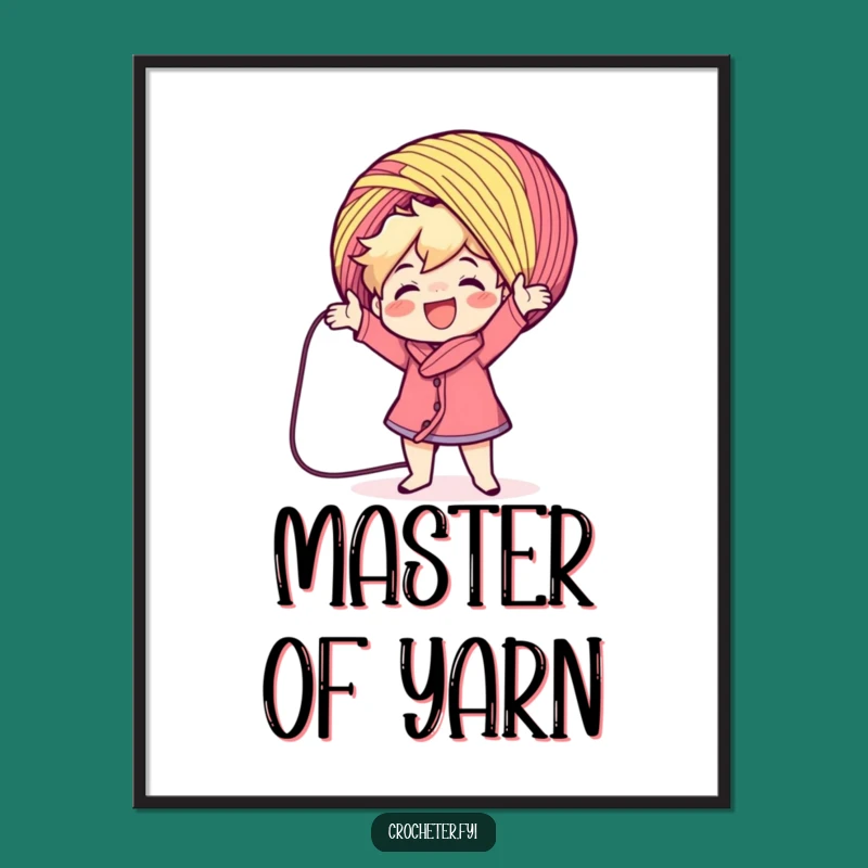 Funny Yarn Casting Poster: Adorn Your Walls with this Hilarious Crafting Art