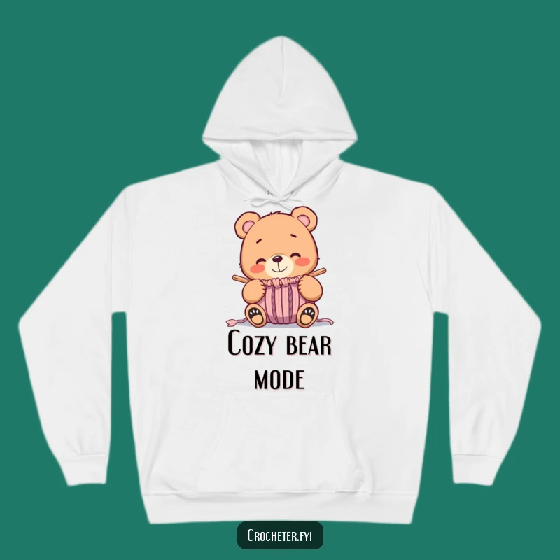 Funny Bear Knitting Hoodie - Warm & Whimsical Comfort