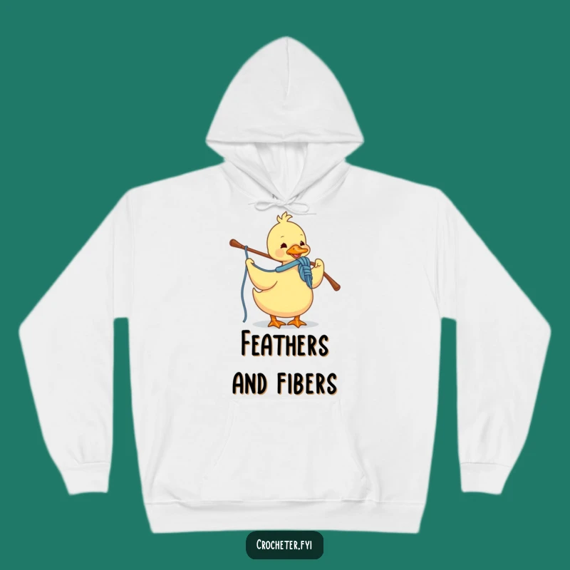 Cozy Funny Duck Crocheting Hoodie: Warm Up with Crafty Comfort