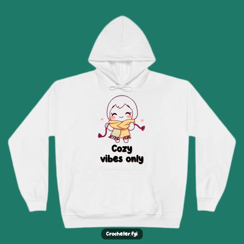 Funny Yarn Looping Hoodie: Cozy Energetic Crafter Warmth and Joy
