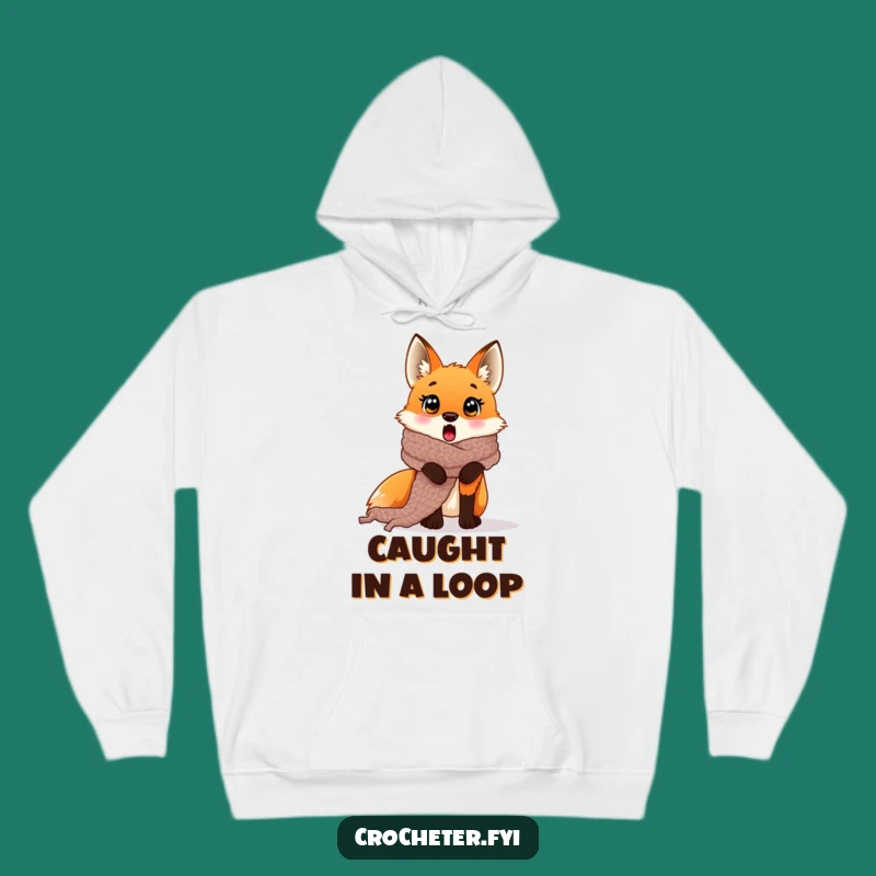 Funny Fox Scarf Hoodie: Cozy Up with Comical Yarn Antics