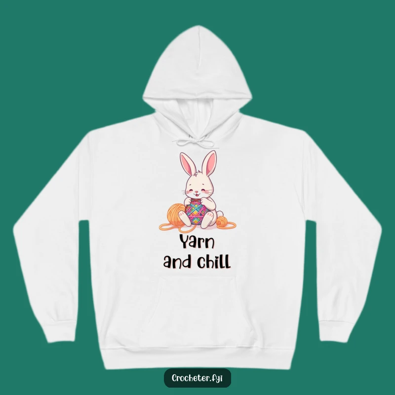 Funny Crafting Bunny Hoodie - Cozy Crafter Apparel Funny Gift
