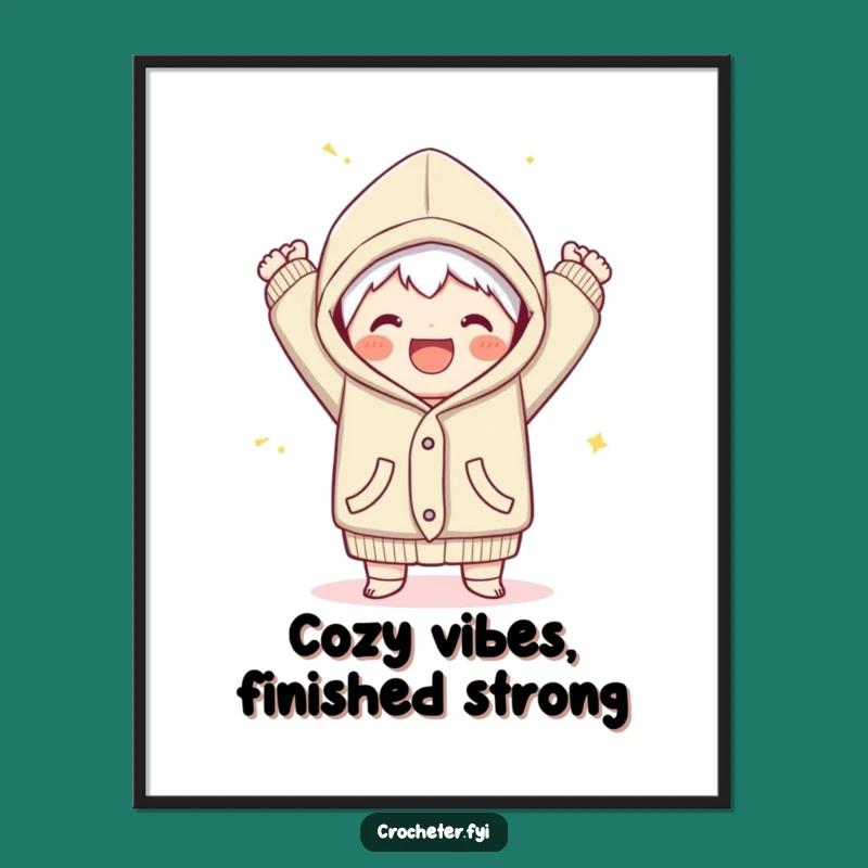 Free Printable Wall Art: Triumphant Garment Finish Funny Downloadable Art