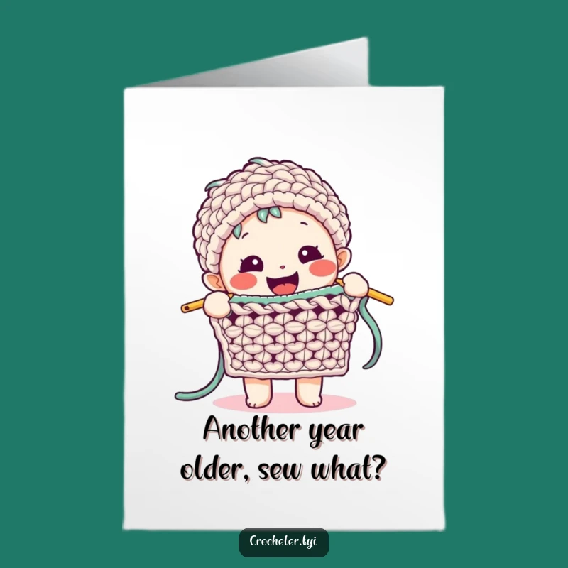 Free Printable Birthday Card: Stitching Fun, Funny Downloadable Gift for Crafters!