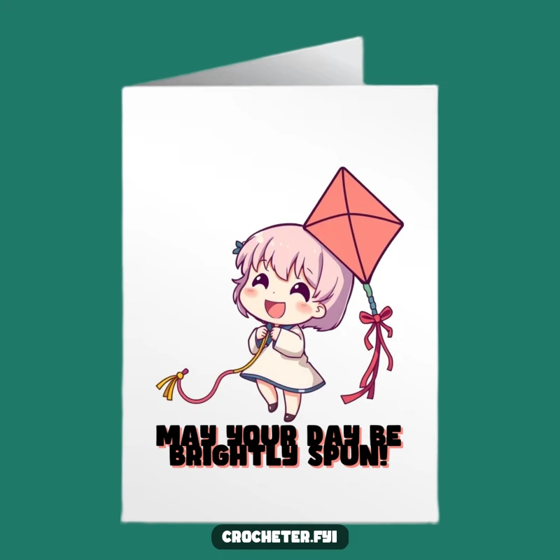 Free Printable Birthday Card: Kite-Flying Yarn Fun, Funny Downloadable Gift!