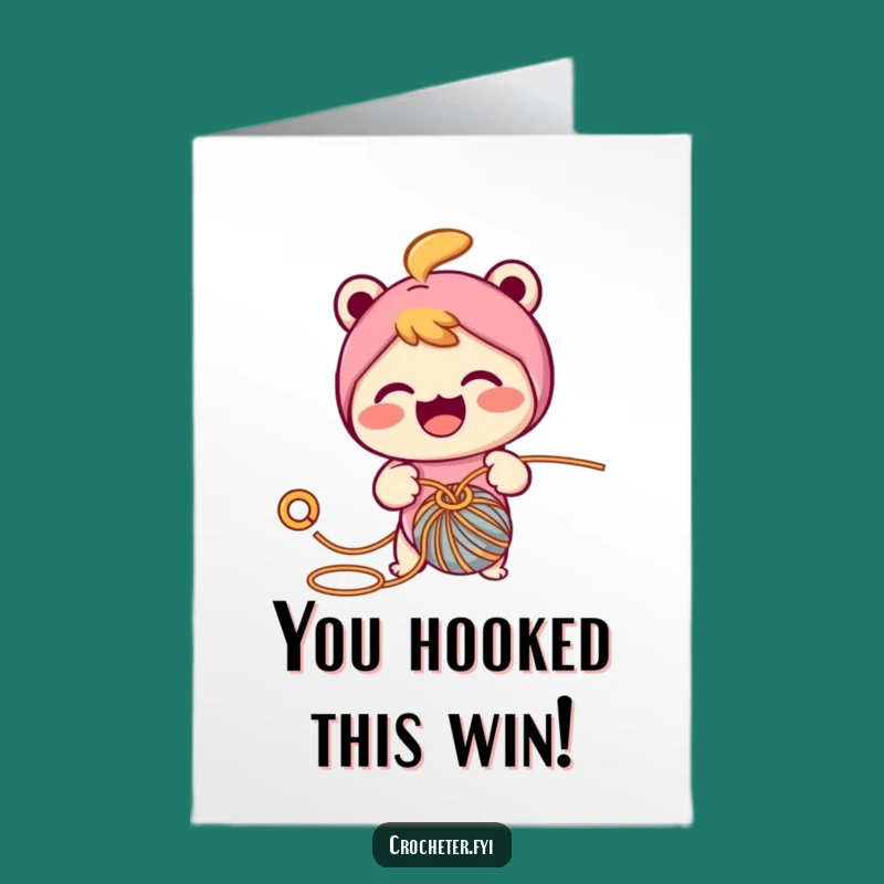 Free Printable Congrats Card: Crafting Character - Funny Downloadable Success