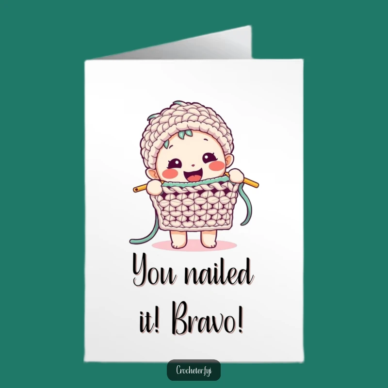 Free Printable Congrats Card: Stitching Success, Funny Downloadable Gift for Crafters!