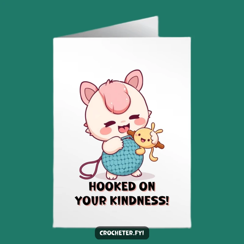 Free Printable Thank You Card: Tickle Hook Character Funny Gift