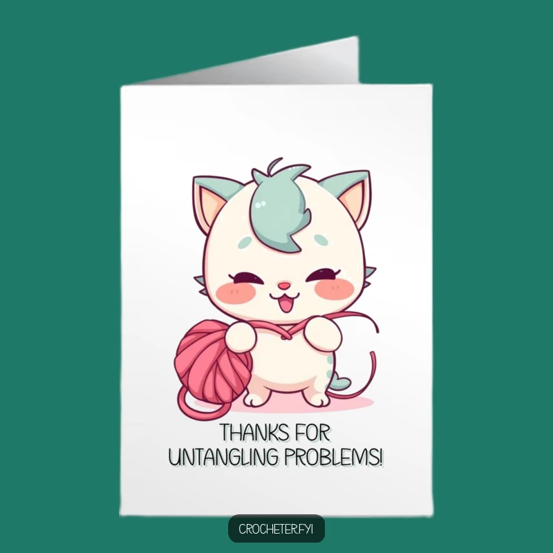 Funny Free Printable Thank You Card: Mischievous Character - Downloadable Knotty Thanks