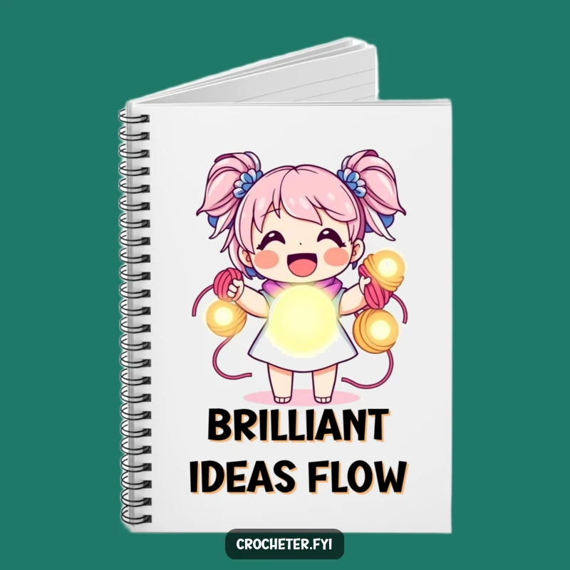 Funny Yarn Orb Notebook: Capture Ideas with Radiant Joy