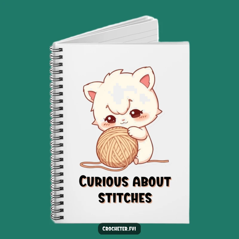 Funny Curious Yarn Poking Notebook - Journal Your Discoveries with this Funny Gift!