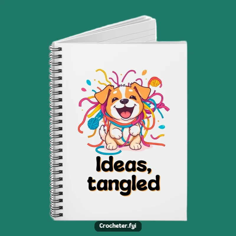 Funny Dog Yarn Explosion Notebook - Jot Down Laughs & Ideas