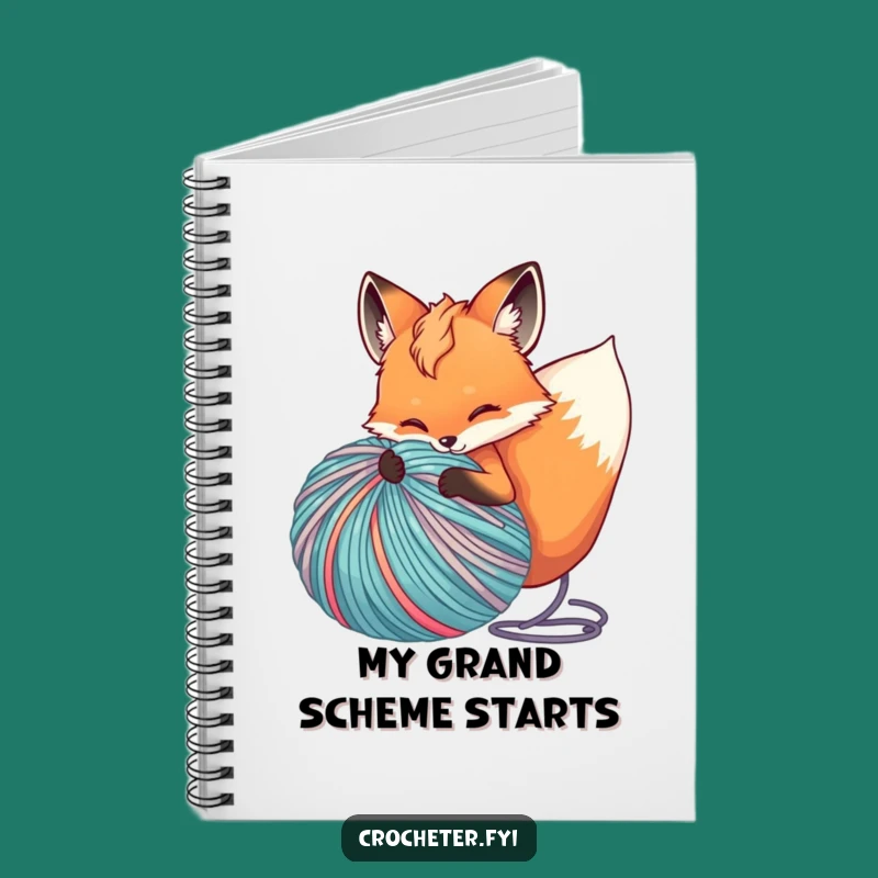 Funny Fox Yarn Notebook: Jot Down Your Hilarious Knitting Ideas