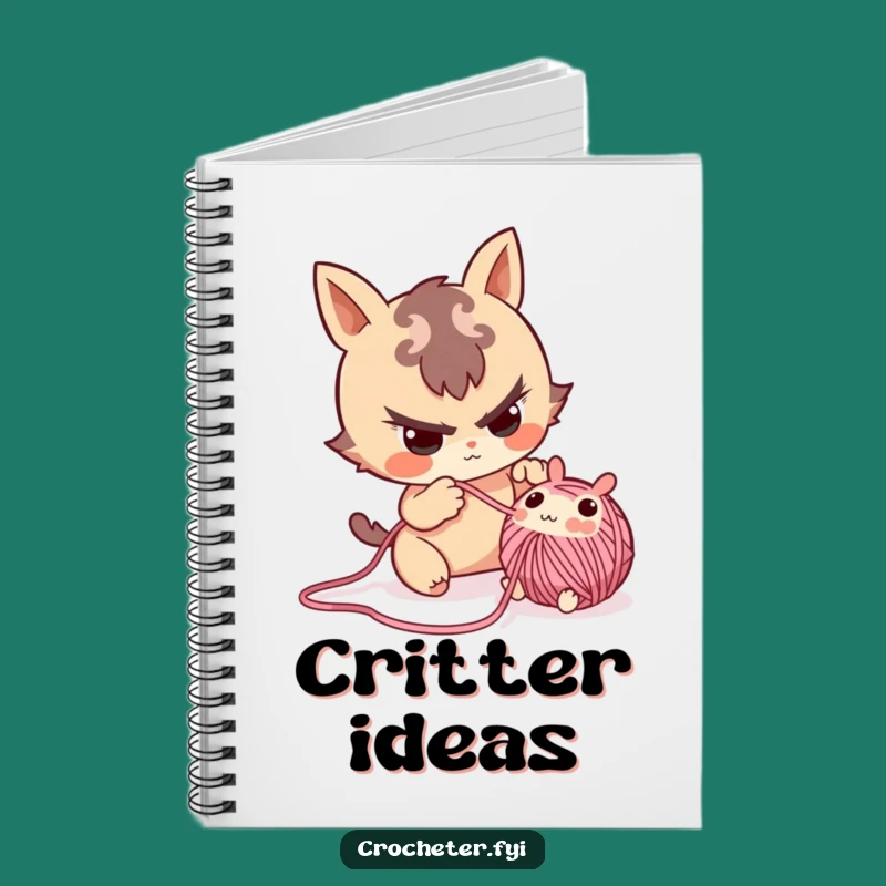Funny Yarn Critter Notebook: Mischievous Crafter's Playful Journal