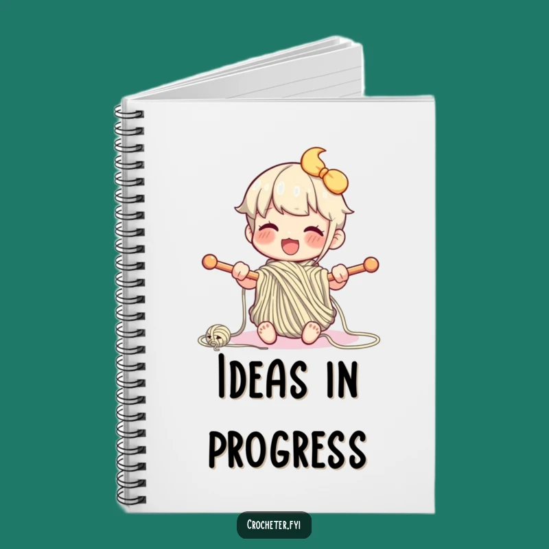 Funny Knitting Character Notebook: Jot Down Ideas with Crafty Flair