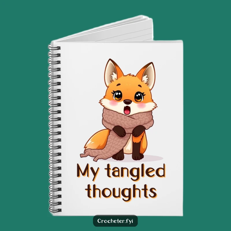 Funny Fox Scarf Notebook: Jot Down Your Creative Adventures