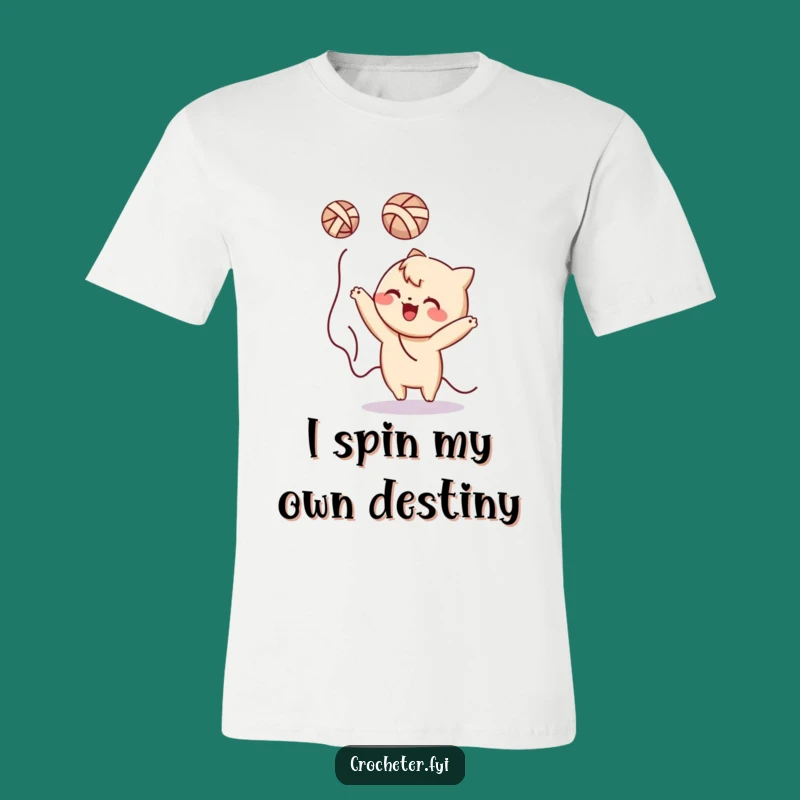 Funny Yarn Tossing Character T-Shirt: Hilarious Gift for Playful Souls