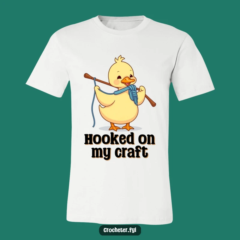 Funny Duck Crocheting T-Shirt: Wear Your Hobby with Quacking Pride