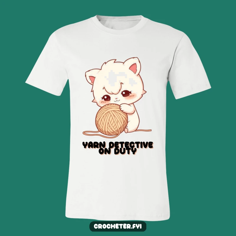 Funny Curious Yarn Poking T-Shirt - Intriguing Gift for Poking Enthusiasts!