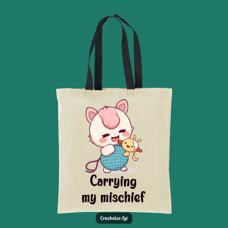 Funny Tickle Tote Bag - Carry Your Prankster Pride and Yarn
