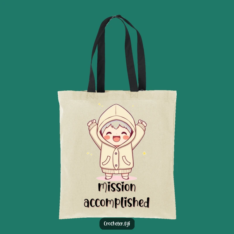 Funny Joyful Garment Finish Tote Bag - Carry Your Accomplishments with this Hilarious Gift!